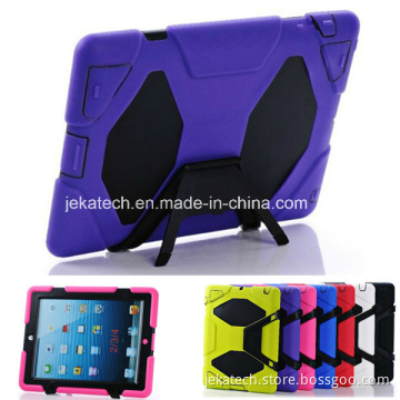 PC Silicone Combo Kickstand Case for iPad/ iPad Air